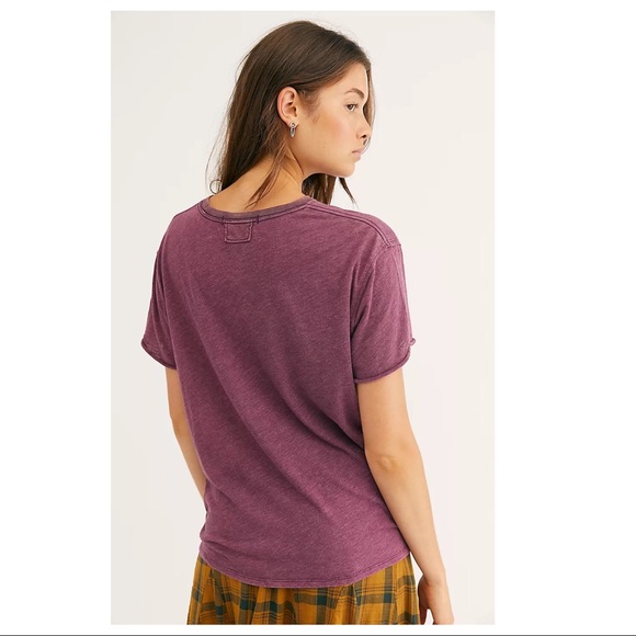 FREE PEOPLE BOHO TEE FLOWY T-SHIRT TUNIC TOP A2C - Picture 2 of 15